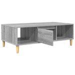 vidaXL Table basse Gris Sonoma 103 5 x 60 x 35 cm Bois d'ingénierie