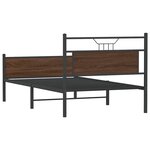 vidaXL Cadre de lit sans matelas chêne marron 100x190 cm