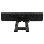 vidaXL Chasse-neige pour chariot élévateur 200x48 cm Noir