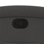 vidaXL Fauteuil inclinable gris cuir véritable