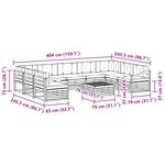 vidaXL Ensemble de canapés d'extérieur 10 pc Gris Naturel et Clair