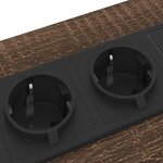 vidaXL Cabinet de chevet avec tiroir Chêne marron 42 x 41 x 61 cm