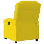 vidaXL Fauteuil inclinable électrique jaune velours