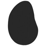 vidaXL Tapis Noir 160 x 230 cm Polyester