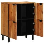 vidaXL Buffet avec étagère Marron 60 x 33 x 75 cm Bois d'acacia massif