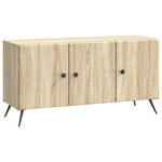 vidaXL Meuble TV Chêne Sonoma 99 x 34 5 x 50 cm Bois d'ingénierie