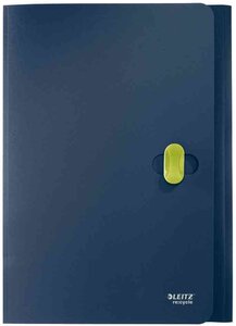 chemise à rabats recycle, format A4 PP bleu foncé LEITZ