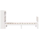 vidaXL Lit bibliothèque sans matelas blanc 75x190cm bois de pin massif