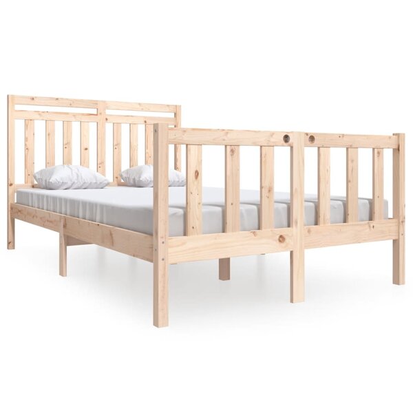 vidaXL Cadre de lit sans matelas bois massif