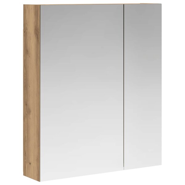 vidaXL Armoire Miroir de Salle de Bain Chêne artisan 60 x 14 5 x 70 cm