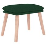 vidaXL Repose-pied Vert foncé 45x29 5x35 cm Tissu