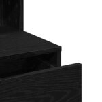 vidaXL Table de Toilette avec tiroir Chêne noir 80 x 41 x 134.5 cm