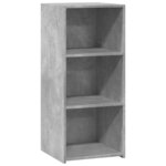 vidaXL Buffet gris béton 40x41x93 cm bois d'ingénierie