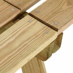 vidaXL Banc de jardin 160 cm bois de pin imprégné