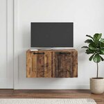 vidaXL Meuble TV mural Bois ancien 59 5 x 41 x 30 cm Bois d'ingénierie
