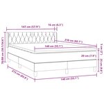 vidaXL Sommier à lattes de lit avec matelas rose 140x210 cm velours