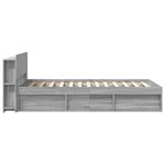 vidaXL Cadre de lit avec rangement Sonoma gris 80 x 200 cm