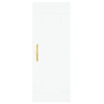 vidaXL Buffet haut Blanc 34 5x34x180 cm Bois d'ingénierie