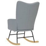 vidaXL Chaise à bascule Gris clair Tissu