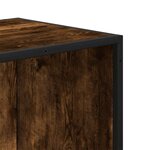 vidaXL Bibliothèque chêne fumé 33 5x33x107 5 cm bois d'ingénierie