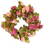 vidaXL Guirlandes de fleurs de Noël 6 Pièces rouge rosé 250 cm