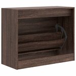 vidaXL Armoire à chaussures chêne marron 80x34x63 cm bois ingénierie