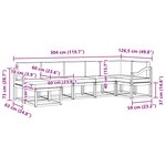 vidaXL Ensemble de canapés d'extérieur 7 pc Blanc et anthracite