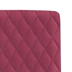 vidaXL Chaises à manger lot de 2 Rouge bordeaux Velours