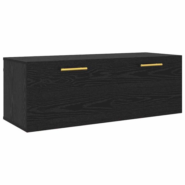 vidaXL Meuble mural Chêne noir 100 x 36.5 x 35 cm Bois d'ingénierie