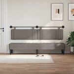 vidaXL Tête de lit suspendue Taupe Tissu
