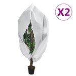 vidaXL Housses de protection pour plantes avec fermeture éclair 2 Pièces