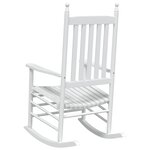 vidaXL Chaises à bascule sièges incurvés lot de 2 blanc sapin massif