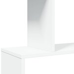 vidaXL Étagère séparatrice de pièce à 4 niveaux blanc bois ingénierie