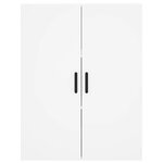 vidaXL Buffet haut Blanc 69 5x34x180 cm Bois d'ingénierie