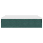 vidaXL Lit ottoman avec matelas vert foncé 120x190 cm velours