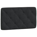 vidaXL Lit avec matelas noir 90x190 cm velours