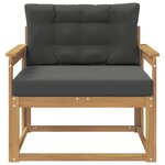 vidaXL Sofa de milieu extérieur Polyester Blanc