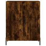 vidaXL Buffet haut Chêne fumé 69 5x34x180 cm Bois d'ingénierie