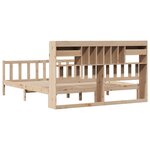 vidaXL Lit bibliothèque sans matelas 180x200 cm bois massif de pin