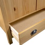 vidaXL Garde-robe à 2 portes Hill 89x50x170 cm Bois de pin solide