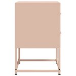 vidaXL Table de chevet rose 36x39x60 5 cm acier