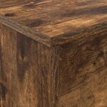 vidaXL Étagère à magazines avec étagère Chêne fumé 70 x 41 x 96 cm