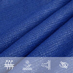 vidaXL Voile d'ombrage 160 g/m² triangulaire bleu 5x5x5 m PEHD