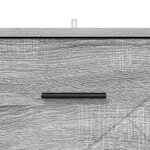 vidaXL Cabinet de chevet Sonoma gris 38 x 38 x 66 cm Bois d'ingénierie