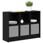 vidaXL Buffet Chêne noir 73 5 x 22 5 x 53 5 cm