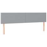 VidaXL Cadre de lit ottoman et matelas gris clair 160x200cm tissu