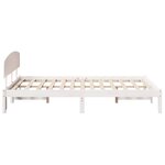vidaXL Cadre de lit Blanc 120 x 200 cm Bois de pin massif