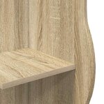 vidaXL Étagère d'angle Chêne Sonoma 34 x 33 x 102 cm Bois d'ingénierie
