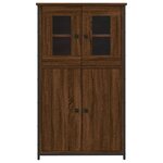 vidaXL Buffet haut chêne marron 62x32x106 5 cm bois d'ingénierie