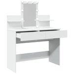 vidaXL Coiffeuse avec LED blanc 100x40x130 cm